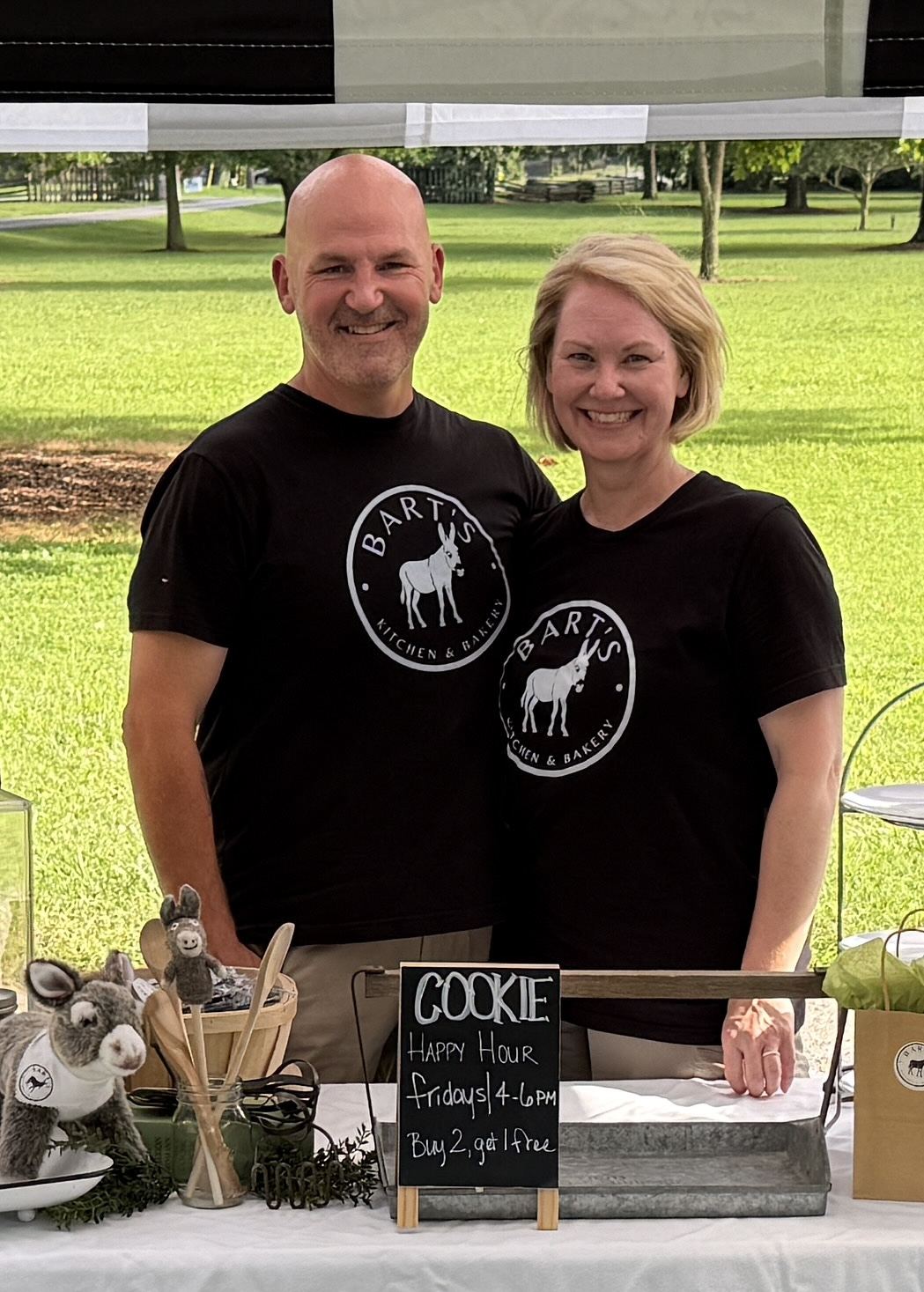Andrea and Scott, owners of Bart's Kitchen & Bakery